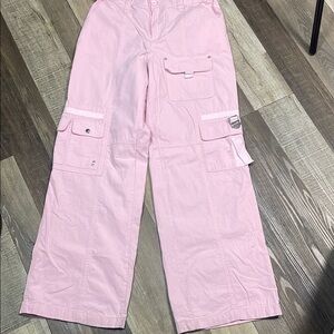 Mecca Pink Cargo Women Jeans